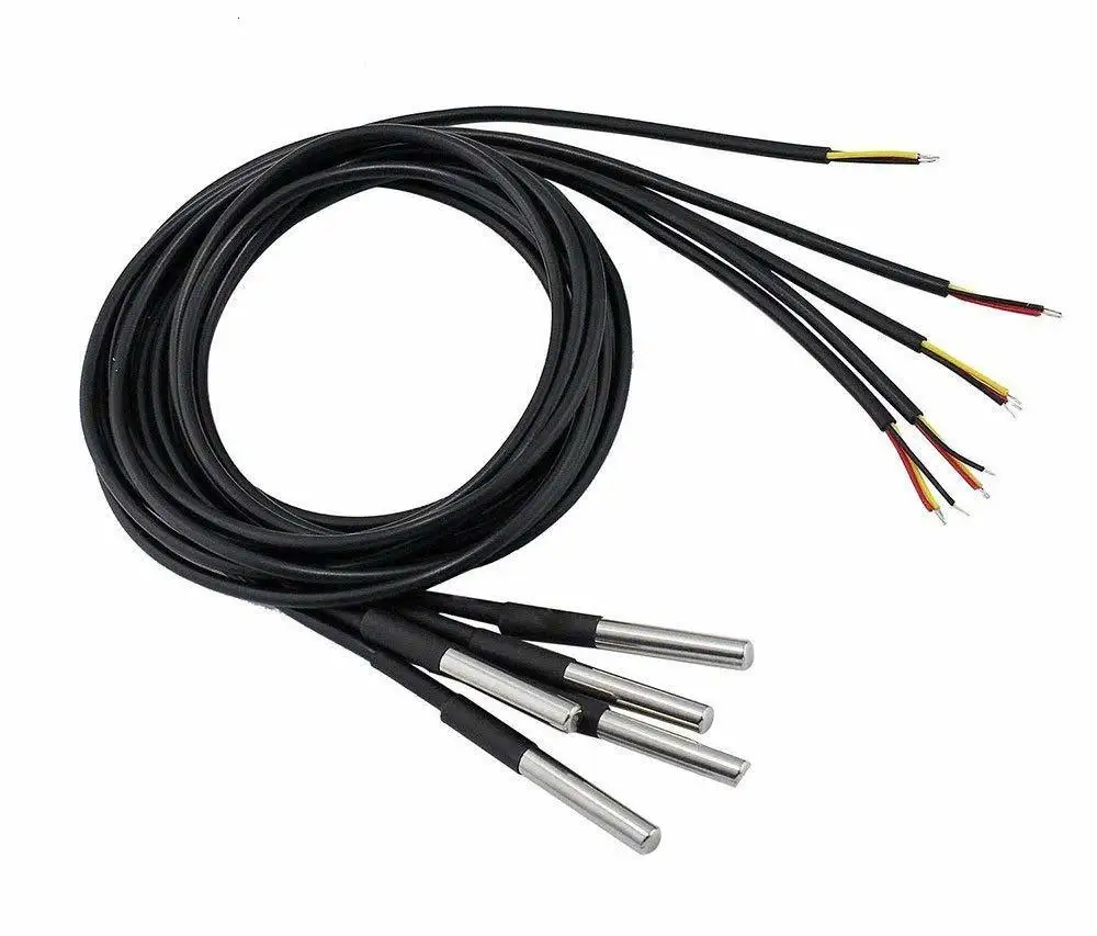 1 шт. DS18b20 датчик температуры 18B20 для Arduino Diy Kit DS18b20 посылка из нержавеющей стали водонепроницаемый