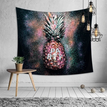 

Bohemian Wall Tapestry Hippie Pineapple Art Mandala Carpet Dorm Background Wall Cloth Travel Yoga Mat Decorative Wall Tapestries