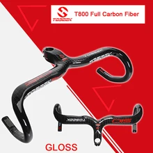 Toseek Vollcarbon Lenker Rennrad Bent Bar Manillar Integrado Del Manillar De La Bicicleta Brillante/mate Bike Teile