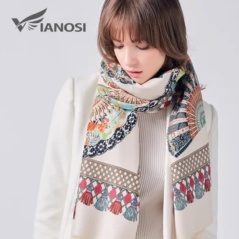 

VIANOSI Fashion Winter Scarf Women Female Wool Printing Shawl Top Quality Cashmere Studios Warm Woman Wraps Brand Cape VA233
