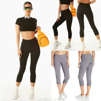 

Women Sports Tights Capris Gym Slim Yoga Pants High Waist Stretch Workout Leggings Sportswear Clothes Fitness Trousers for Women