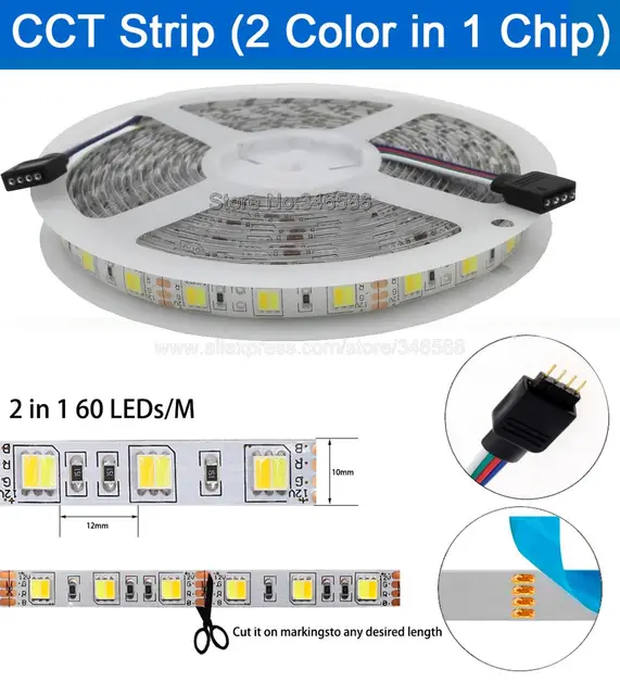 Ruban LED 24V 5M 980Lm/M 5050-60LEDs/M IP20 - Digilamp