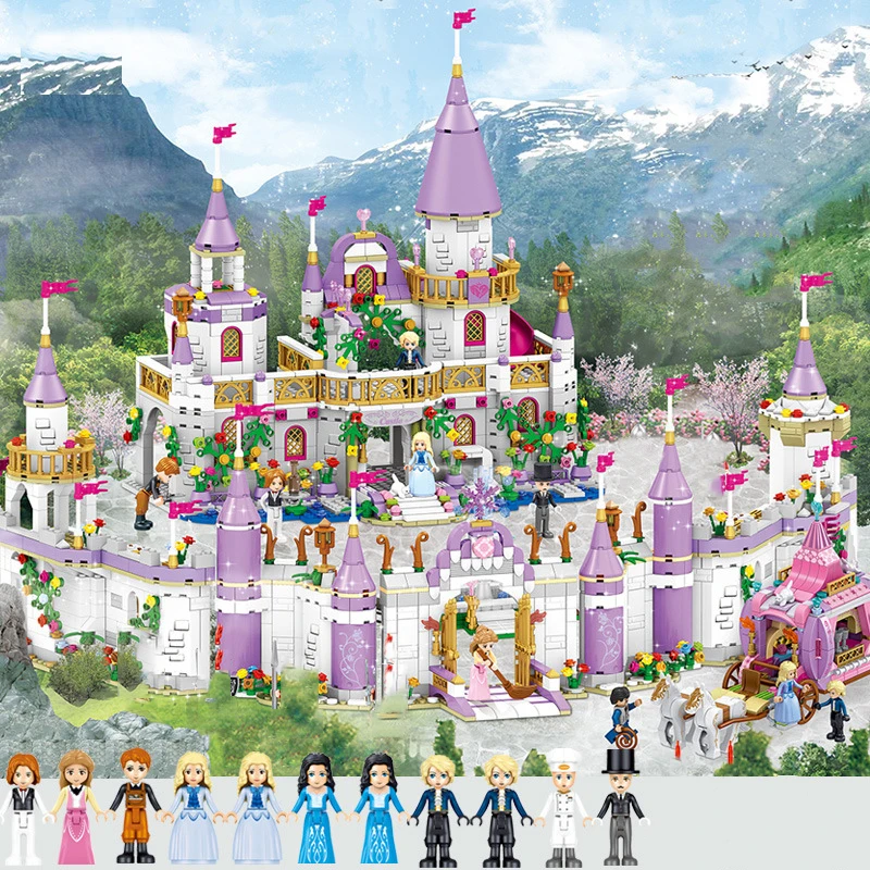 

For LEGOing Friends Princess Castle The Dream Shadow Windsor Castles 2812pcs Building Blocks Toys For LEGOing Princess Sets