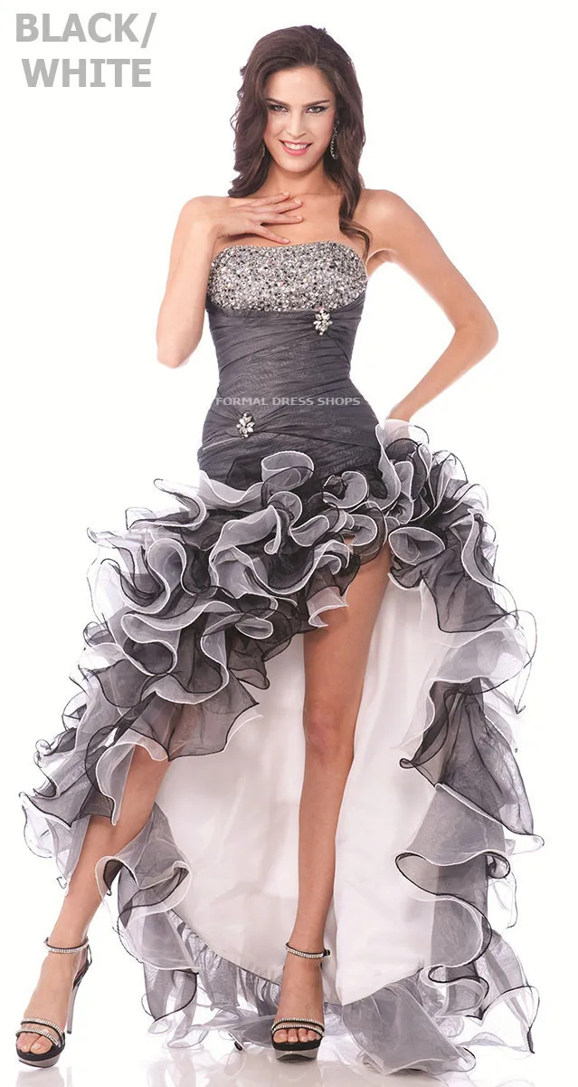 dress free shipping 2016 custom size/color gown SEXY SHORT N' LONG CORSET BACK EVENING GOWN NEW HIGH LOW PROM DRESS FORMAL PARTY | Свадьбы