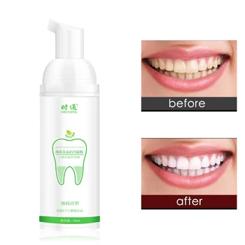 

60ml Hygiene Mousse Mouth Cleaning Effective Adults Long Lasting Travel Remove Stain Dental Bad Breath Oral Care Foam Toothpaste
