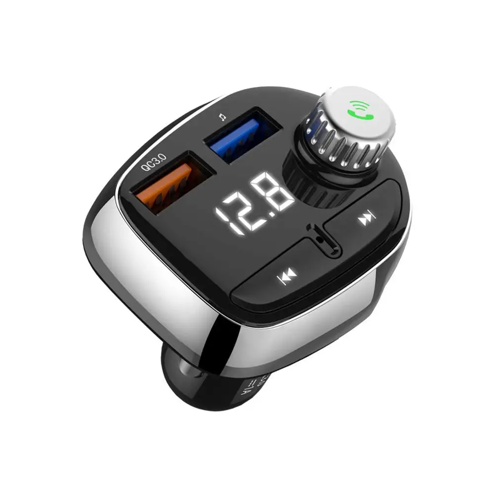 1.1 Inch Car Bluetooth MP3 Music Player FM Transmitter QC3.0 Quick Car Charger Automotive Electronic Accessories