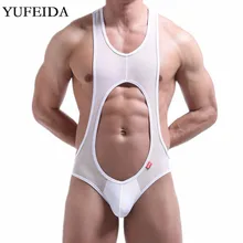 Для мужчин комбинезон борьба майки Сексуальная Для Мужчин's синглет для бодибилдинга дуга Чехол комбинезон на лямках, сексуальное нижнее белье, боди