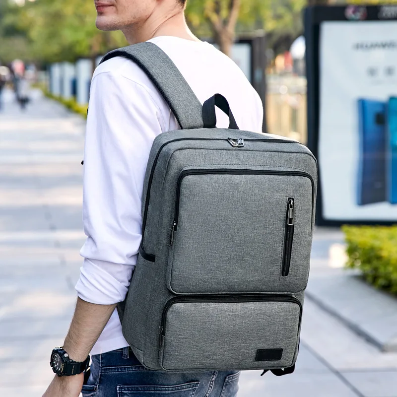 Men's Backpack 2020 New Casual Backpack Men Shoulder Travel Bag Buseness Men Oxford Zipper