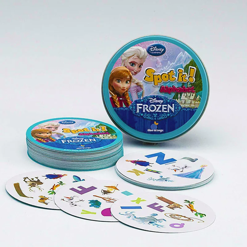 Frozen2 пятно игрушка-вертушка железная коробка мультипликационных карт детские