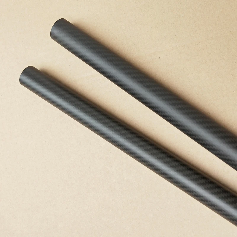 식물 보호 항공기용 고복합 경도 탄소 섬유 튜브, 3K 능직 매트, 길이 500mm, 8 개