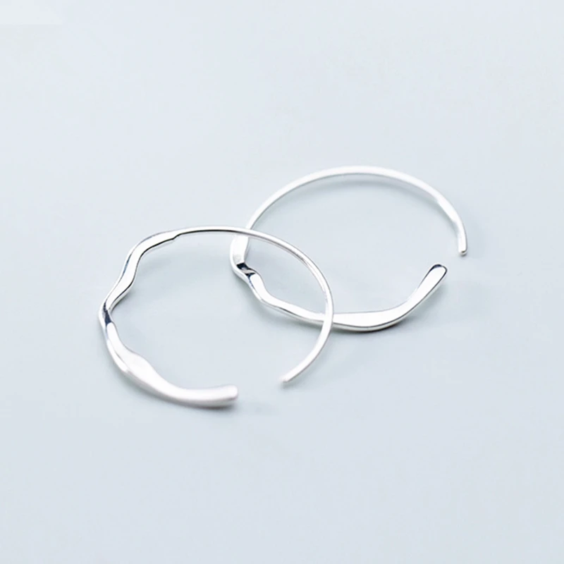 925 пробы серебряные 2,4 см X 2,6 см большие серьги-кольца подарок для женщин леди дропшиппинг