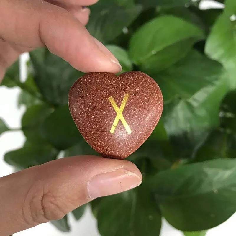 Futhark руны Лапис гравировка Исцеление гадание камень 25 шт. набор TP