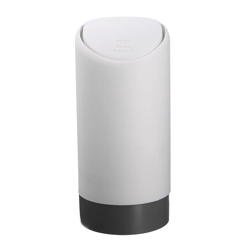 

1PCS Portable Mini Car Cup Silicone Trash Rubbish Garbage Can Bin Holder Storage Black/White