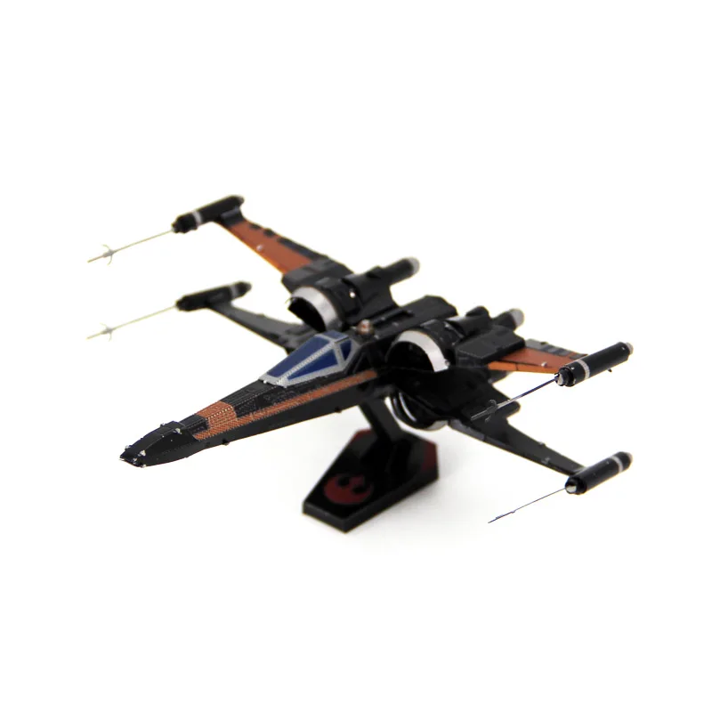 DIY металлическая головоломка Сборная модель KM103 Podameron X-wing fighter