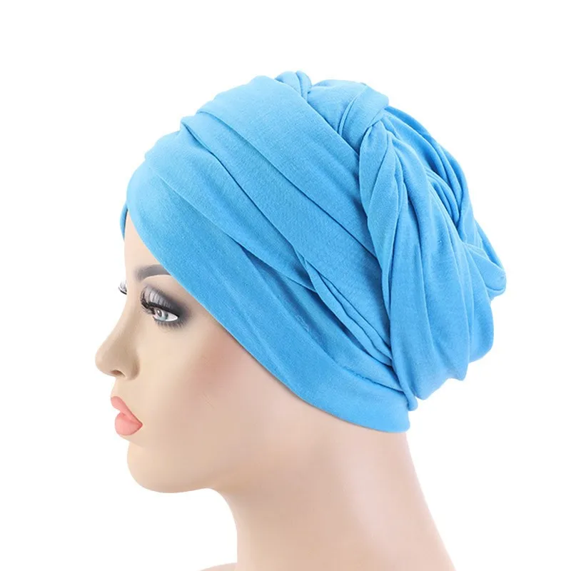 African Turban Long Tail Cap Headtie Women Wrap Head Scarf Hair band Muslim Headscarf Tube Hijab Bandana Hap Headpiece Beanie Africa Clothing