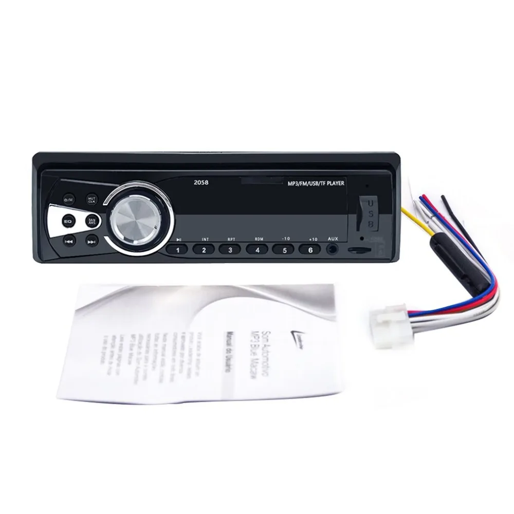 Автомобильный беспроводной Mp3 Автомобильный Mp3 плеер карта машина Usb флеш-накопитель беспроводной автомобильный аудио 2058 Fm радио карта Машина