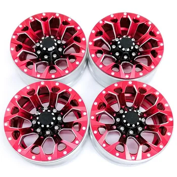 

4PCS 1.9 Inch RC Rock Crawler Alloy Wheel Rim Beadlock for 1:10 Axial SCX10 90034 90035 90044 D90 4WD for Traxxas TRX-4 RC Car P