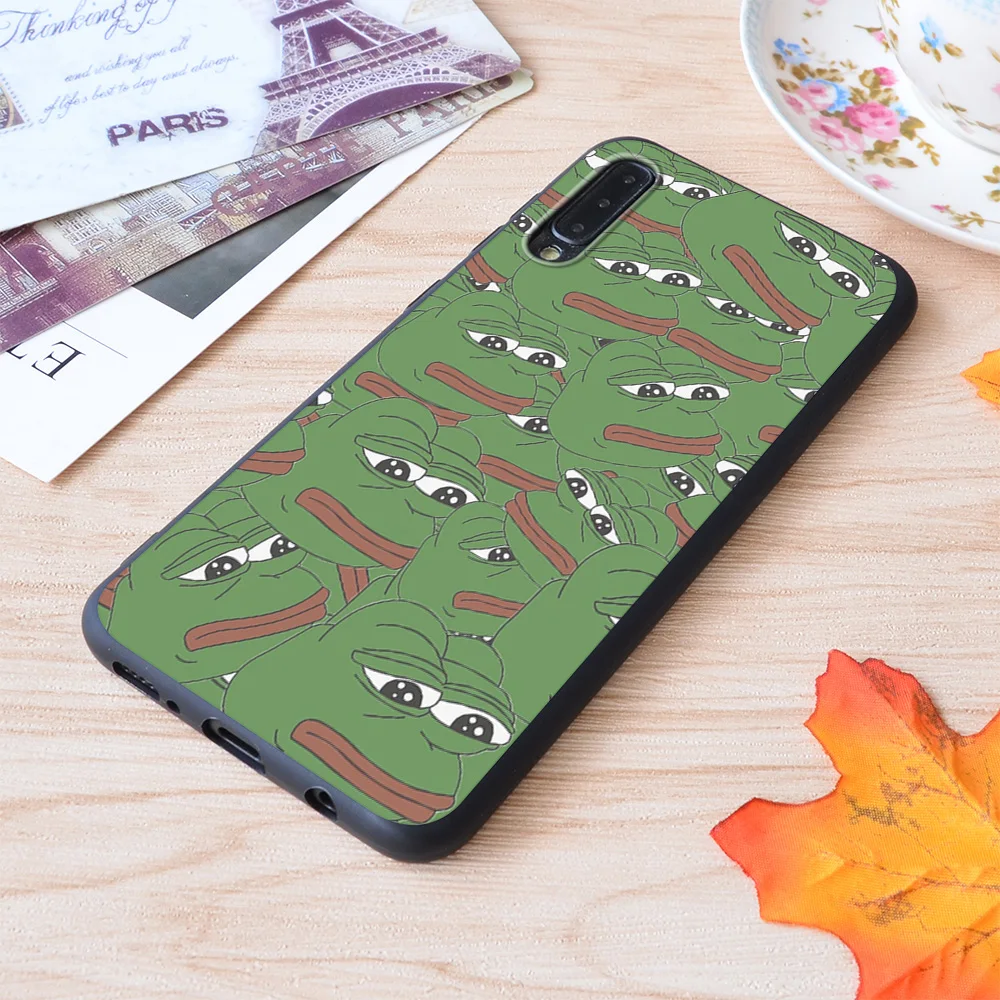 

Pepe Frog Print Soft Silicone Matt Case For Samsung Galaxy S Note and Galaxy A
