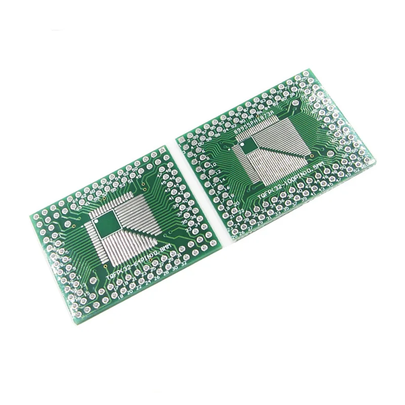 2 шт. плата преобразователь для прототипа PCB TQFP LQFP FQFP 32 44 64 80 100 LQF SMD|Модули умного