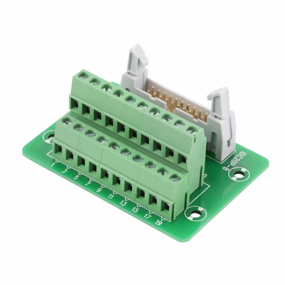 DC20P 20Pin мужской разъем платы клеммный блок разъем DIN рейку интерфейс модуль PLC интерфейс w/кронштейн