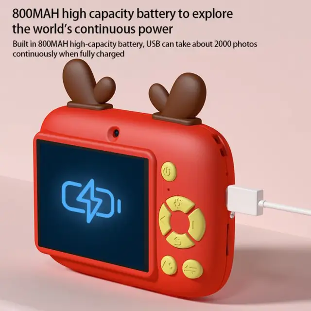 New Children's Photography Toy Mini Rabbit Ear Solid Color SLR Camera Baby Toy Christmas Birthday Gift Toy 6