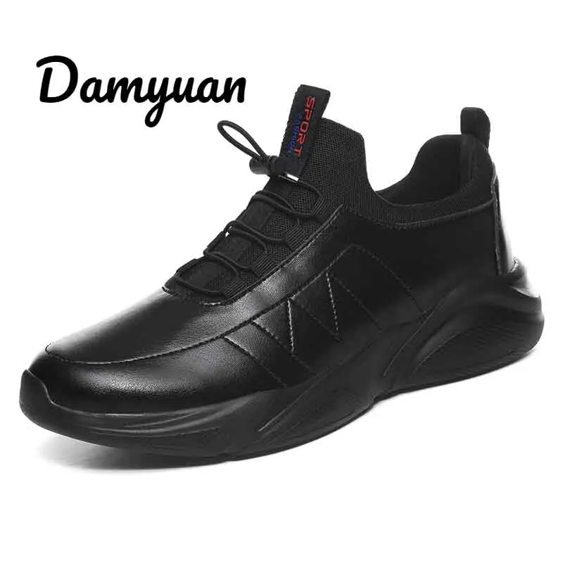 Damyuan/кожаная мужская повседневная обувь; Tenis Masculino Adulto; светильник; Мужская обувь; 46; прогулочная обувь размера плюс 48; гибкая Осенняя повседневная обувь