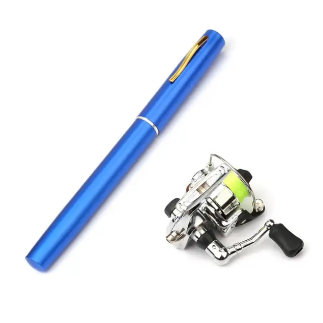 1.6m Outdoor Portable Pen Shape Telescopic Mini Fishing Pole Rod