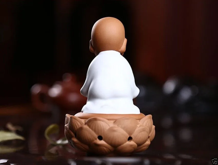 12,6 см*/Китай Ru horno porcelana Buda lotus chasis quemador de incienso