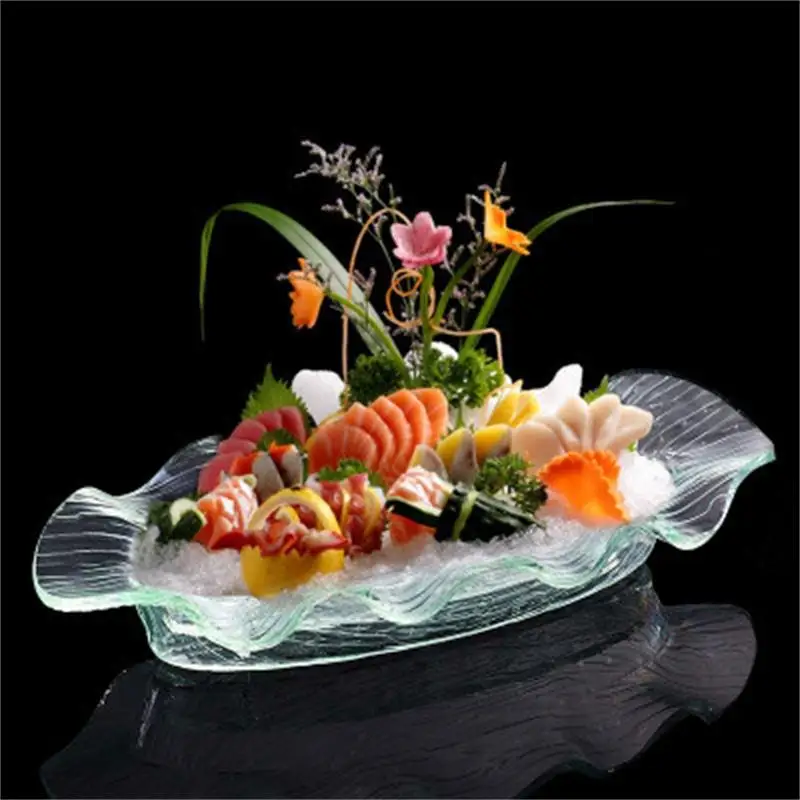 Акриловый поднос для льда sashimi японская и Корейская кухня суши фруктовая тарелка