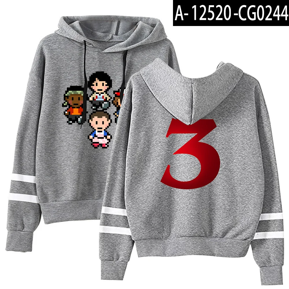 Stranger Things Fashion Printed Hoodies Women/Men Long Sleeve Hooded Sweatshirts Hot Sale Trendy Street Style Clothes - Цвет: Gray