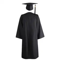 2021 adulto fecho de correr universidade acadêmica graduação vestido robe mortarboard hat