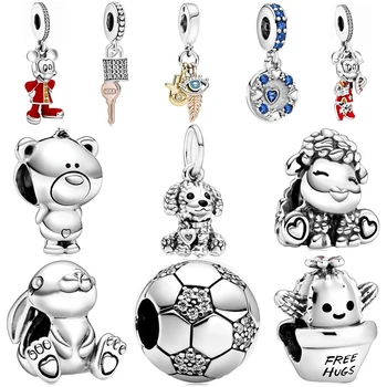 

AIFEILI Silver Color Rose Gold Pink Daisy Flower Charm Fit Pandora Bracelet Family Charm Murano Glass Bead DIY Jewelry