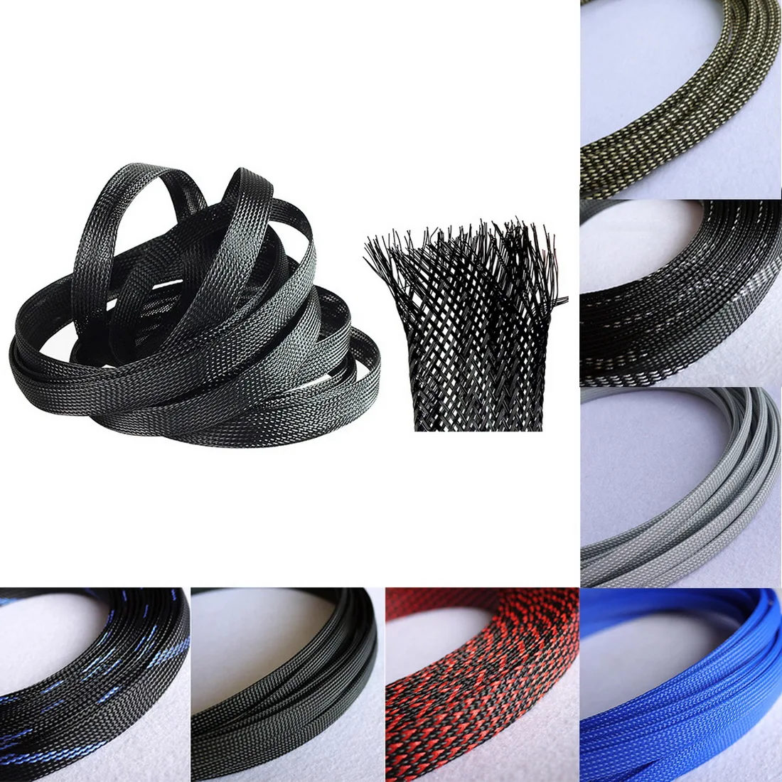 Expandable Braid Sleeving wire Cable Sleeve DIY Expandable Braided