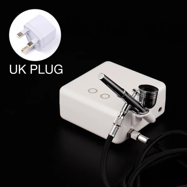 Dual Action Airbrush Compressor Kit Air-Brush Makeup Nail Paint Spray Gun Manicure Craft Cake Tattoo Spray Model Air Brush Tool - Цвет: UK Plug
