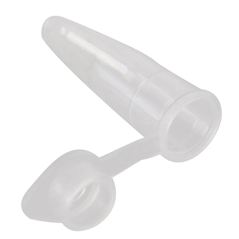 

BEST 1000 Pcs 0.2ml Round Bottom Centrifuge Tubes w Attached Caps Clear White
