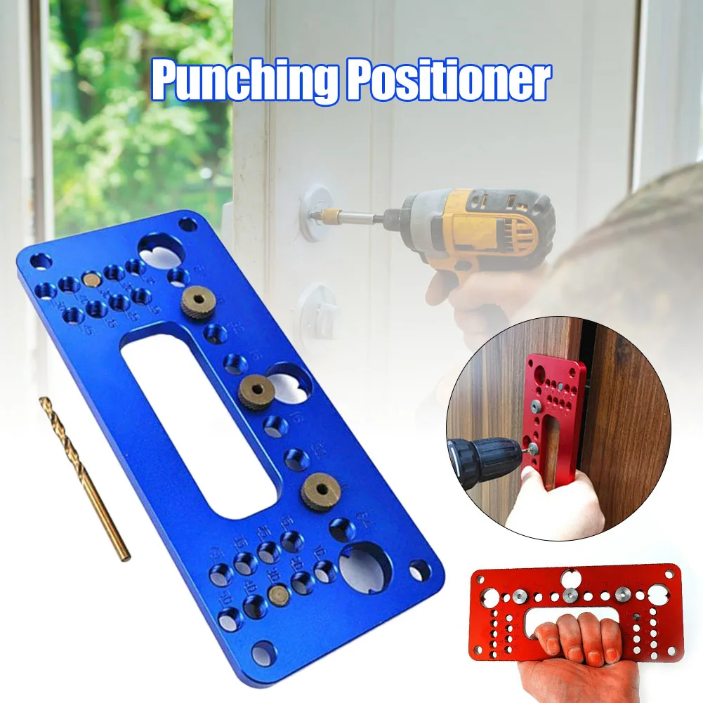 

Handle Punching Positioner Aluminum Alloy Locator for Home Woodworking LAD-sale