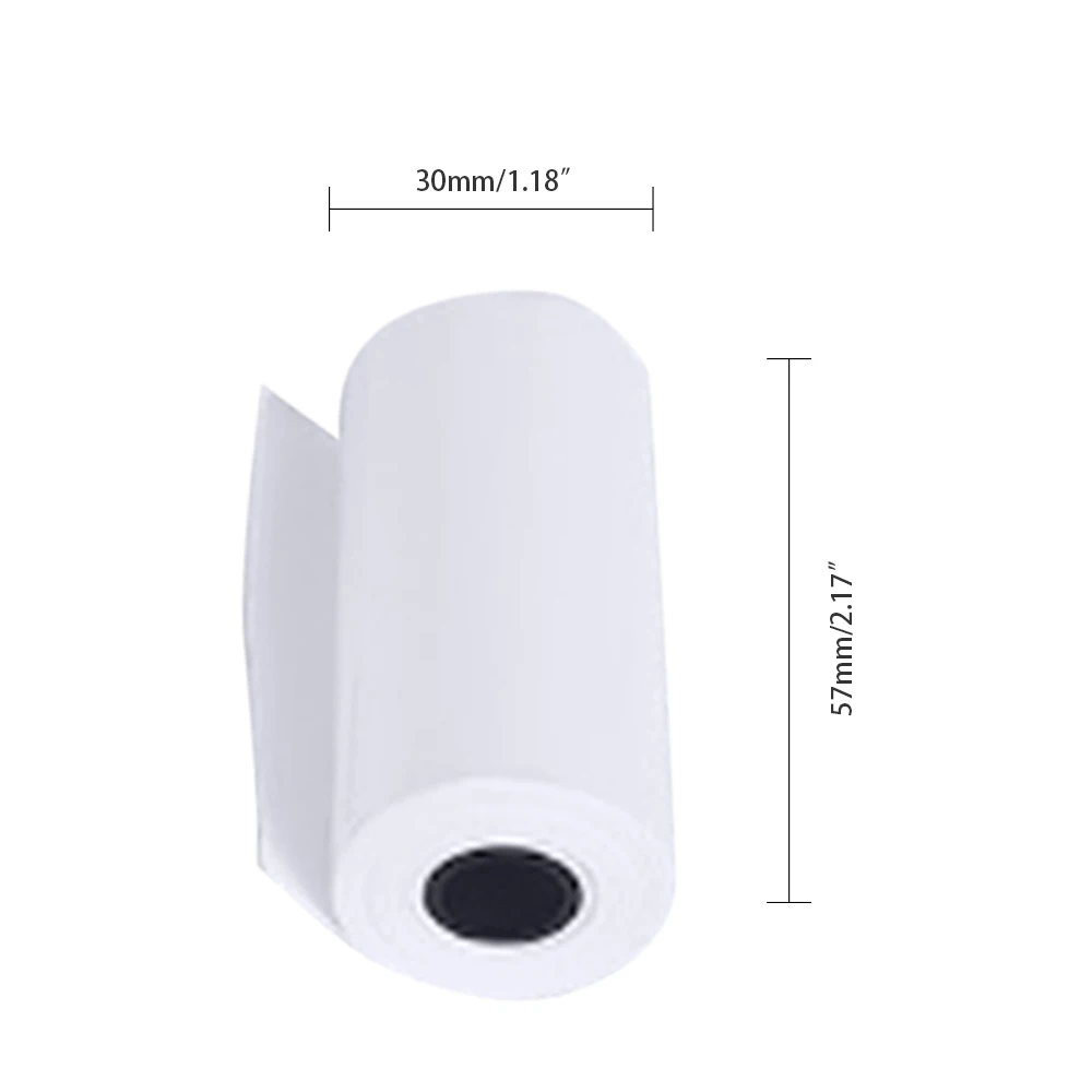 Thermal Paper Roll 57*30mm Wrong Questions Notes Printing Papers for Portable Mini Photo Thermal Printer 5 Rolls