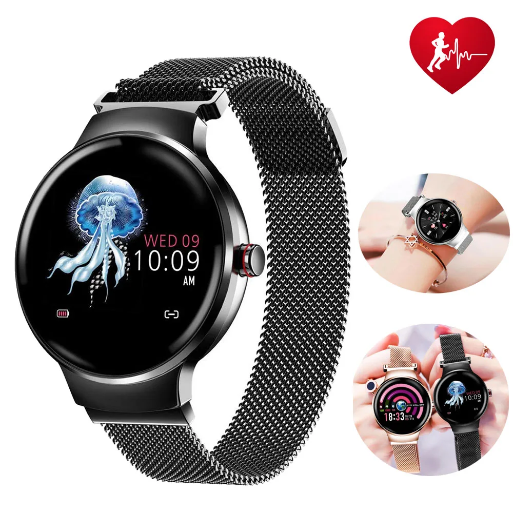 

New Smart Watch Color Screen Sports Fitness Pedometer Heart Rate Blood Pressure Monitoring Multi-language Version Ladies Watches