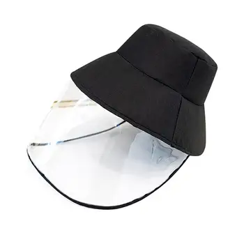 

Anti Droplet Spittle Dust-proof Protective Full Face Cover Mask Bucket Caps Hats Face Shield Anti-Fog Safety Isolation Mask