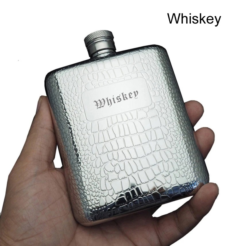 Whiskey(MODEL B) Портативная фляжка из нержавеющей стали 304, 6 унций, мини металлический горшок для виски, 170 мл, контейнер для алкоголя, фляга для виски, название бренда honest - Цвет: Whiskey(MODEL B)