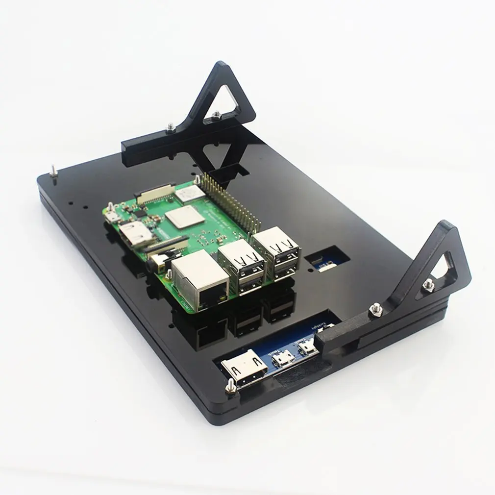 Для Raspberry Pi 4 Модель B 7-дюймовый акриловый Дисплей раковины кронштейн стек Запчасти для авто