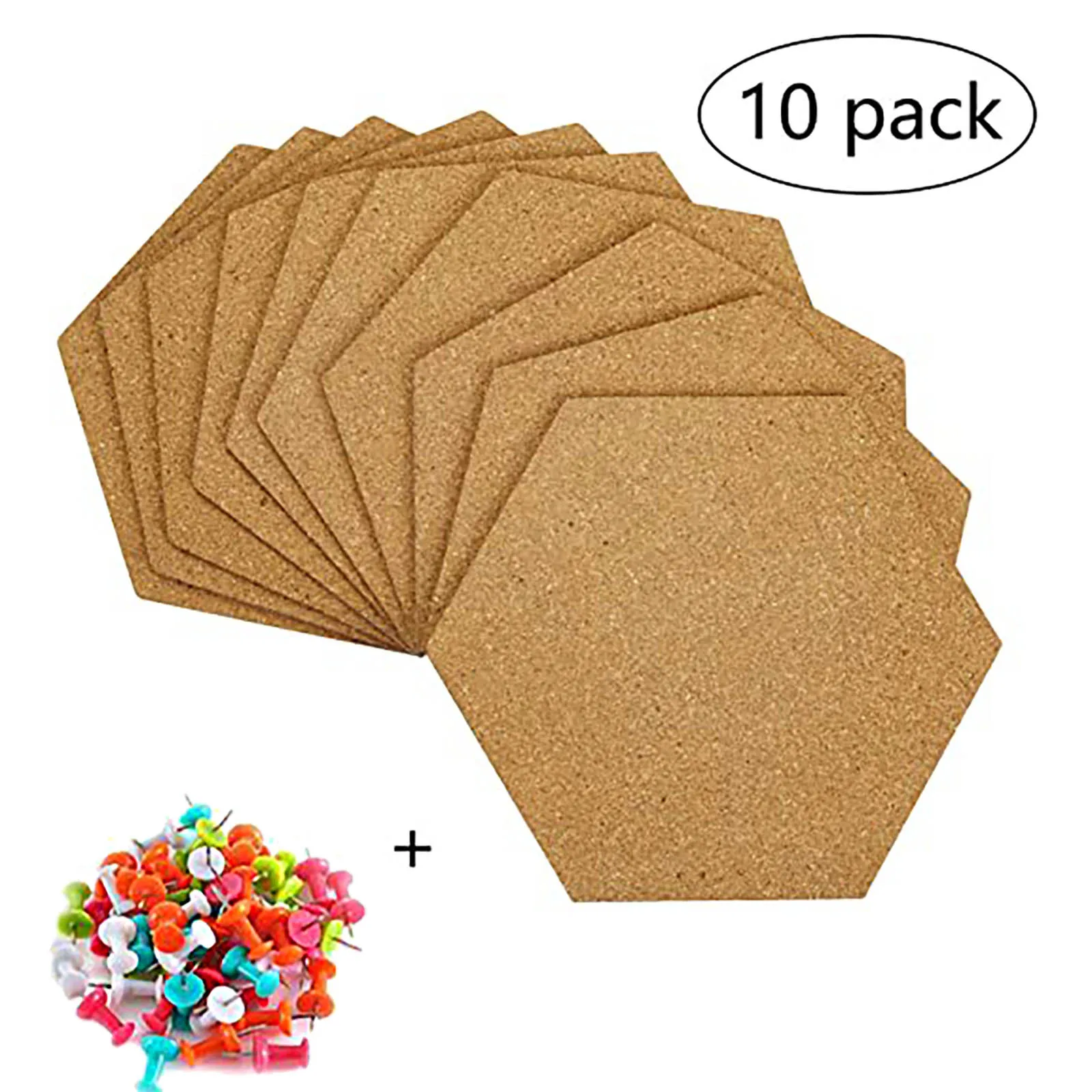 Tablero de mensajes de corcho Hexagonal, Adhesivo de pared de fotos, tablón de anuncios, pegatina de pared