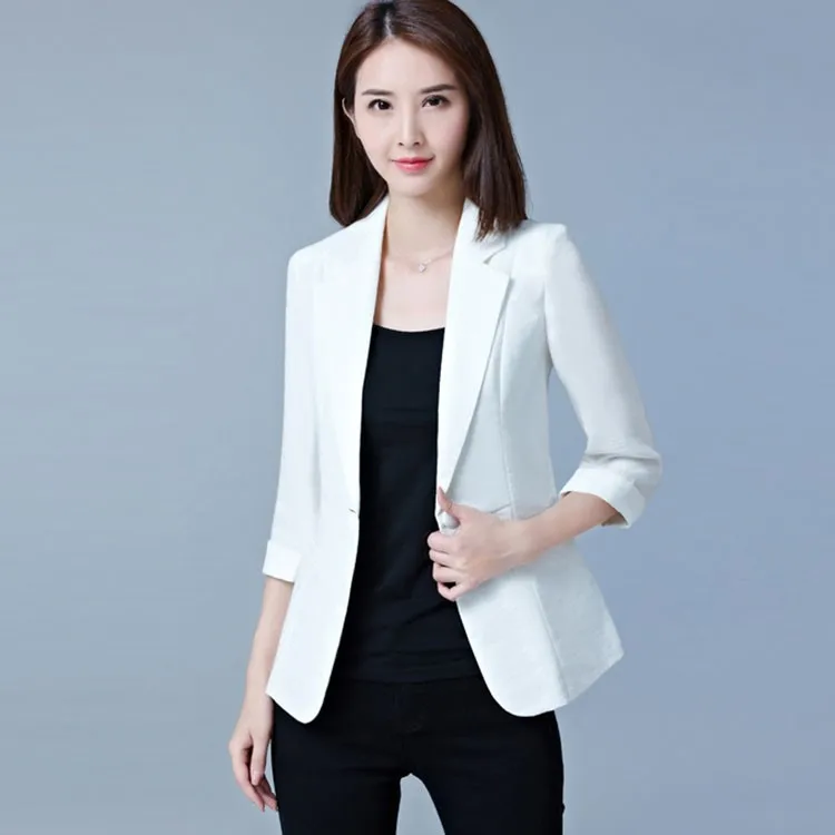 Big Size 5XL Ladies Blazer Long Sleeve 