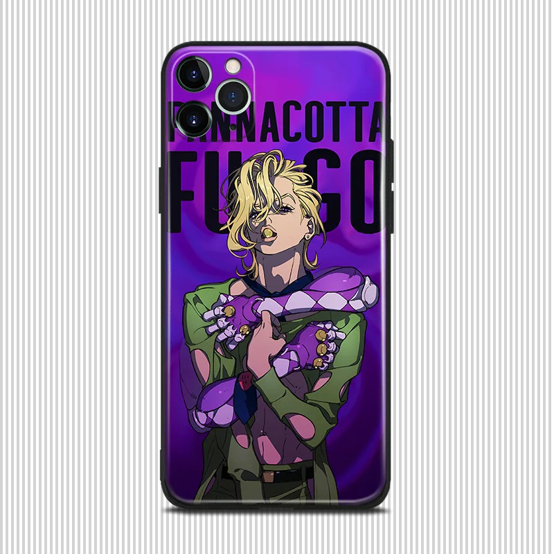 Jojo pannacotta fugo fanart аниме для iPhone se 6 6s 7 8 plus x xr xs 11 12 mini pro max Мягкий силиконовый чехол
