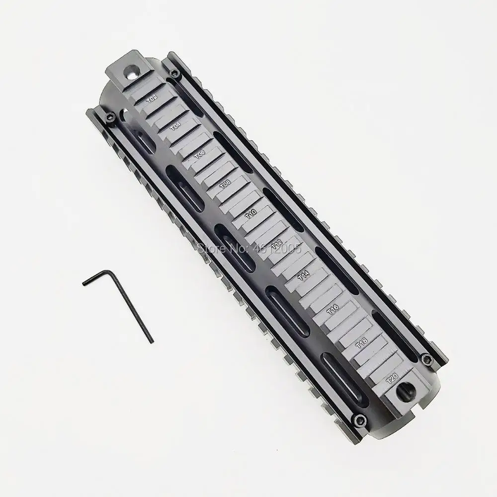 

AR 15 tactical handguard Drop-In handguard Drop In Quad Rail Two Piece AR 15 Handguard Aluminum 9 inch for M4 M16