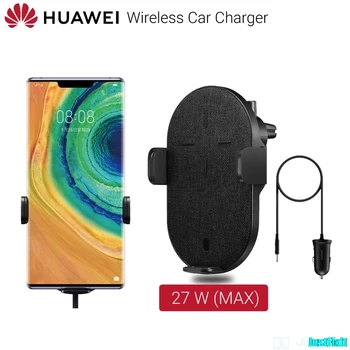 

For Huawei Samsung iPhone 11 Huawei 27W Max Wireless Car Charger Automatic Switch Wireless Charger Huawei SuperCharge CarCharger
