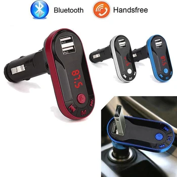 

4-In-1 Hands Free Wireless FM Transmitter Modulator Car Kit MP3 Player SD USB LCD Car Music Player USB Charger
