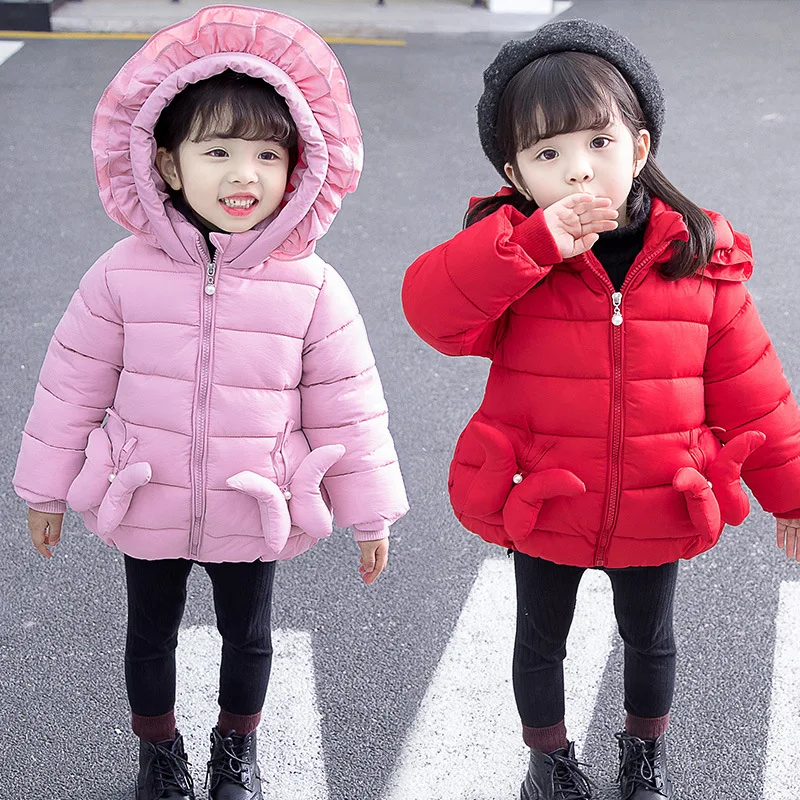 

Girls Winter Style 2019 New Style Autumn & Winter CHILDREN'S Cotton Wear Childrenswear Infants down Jacket Cotton-padded Clothes