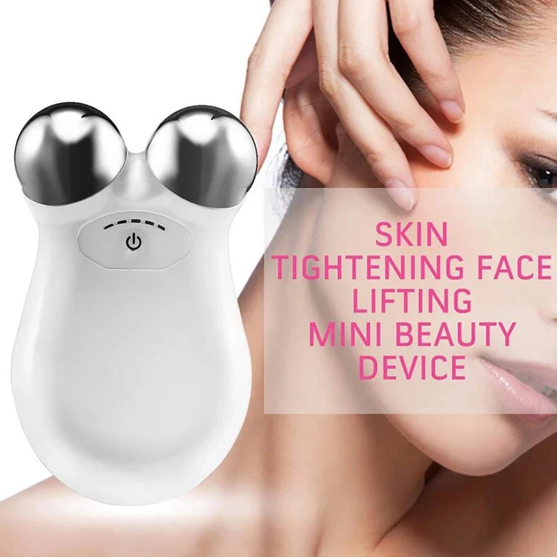 Masajeador facial con rodillo de microcorriente, dispositivo de microcorriente para estiramiento facial, masaje facial