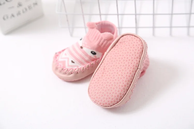 New Style Spring And Summer Cartoon Infant Ankle Sock Anti-slip Leather Sole Children Floor No-show Socks mian bao Socks 0-1-3-Y